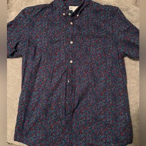 Gap floral short sleeve button up